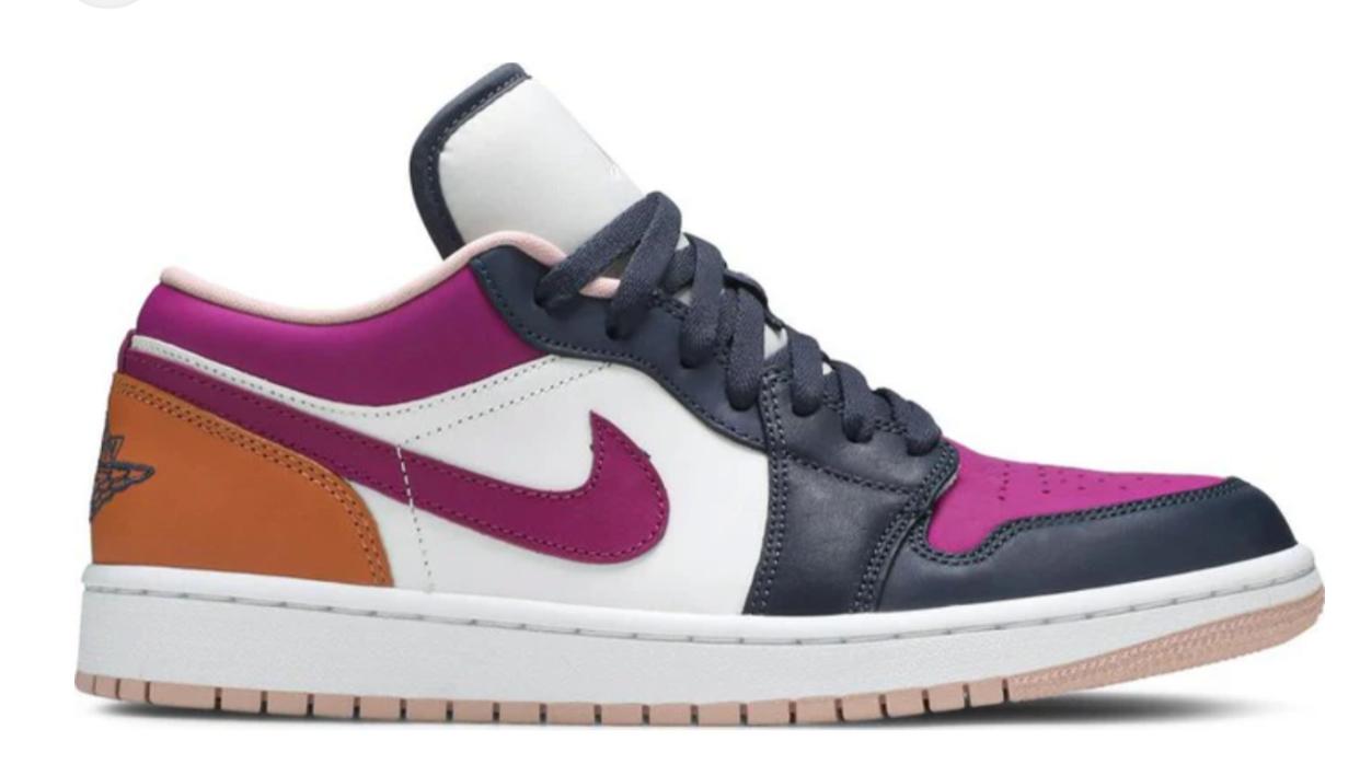 Air Jordan/purple-orange-black-white