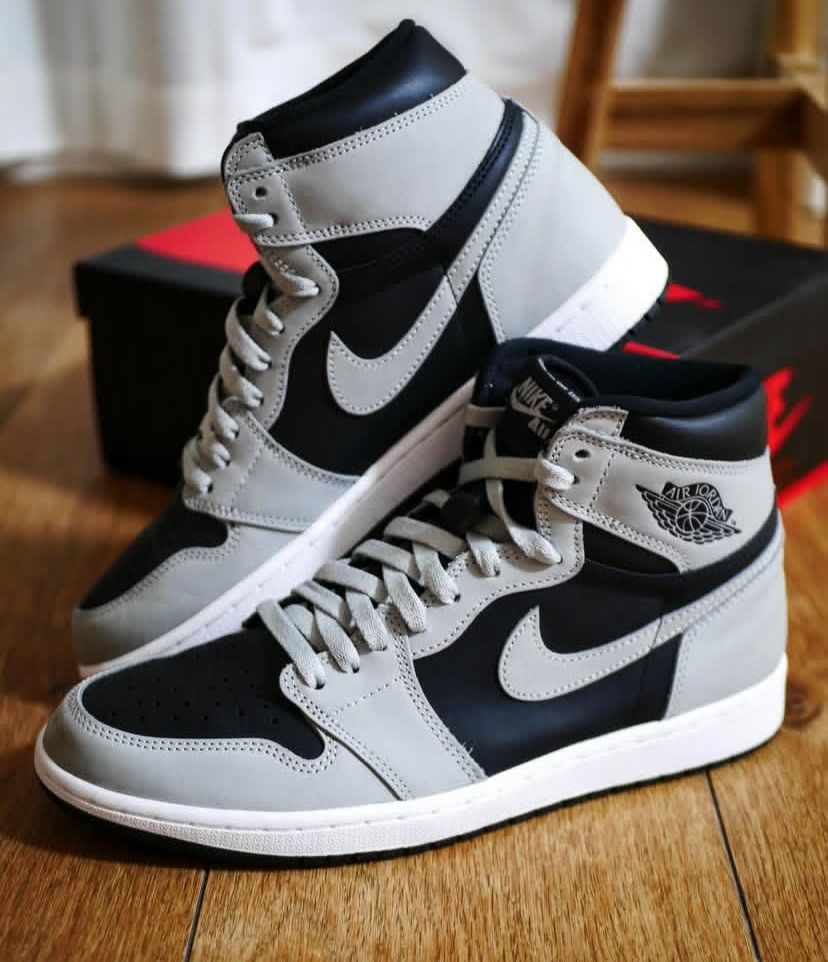 AIR JORDAN 1 RETRO HIGH / GRAY-BLACK