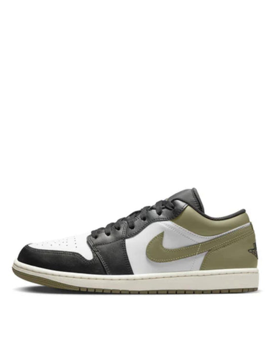 Air Jordan/black-white-medium olive