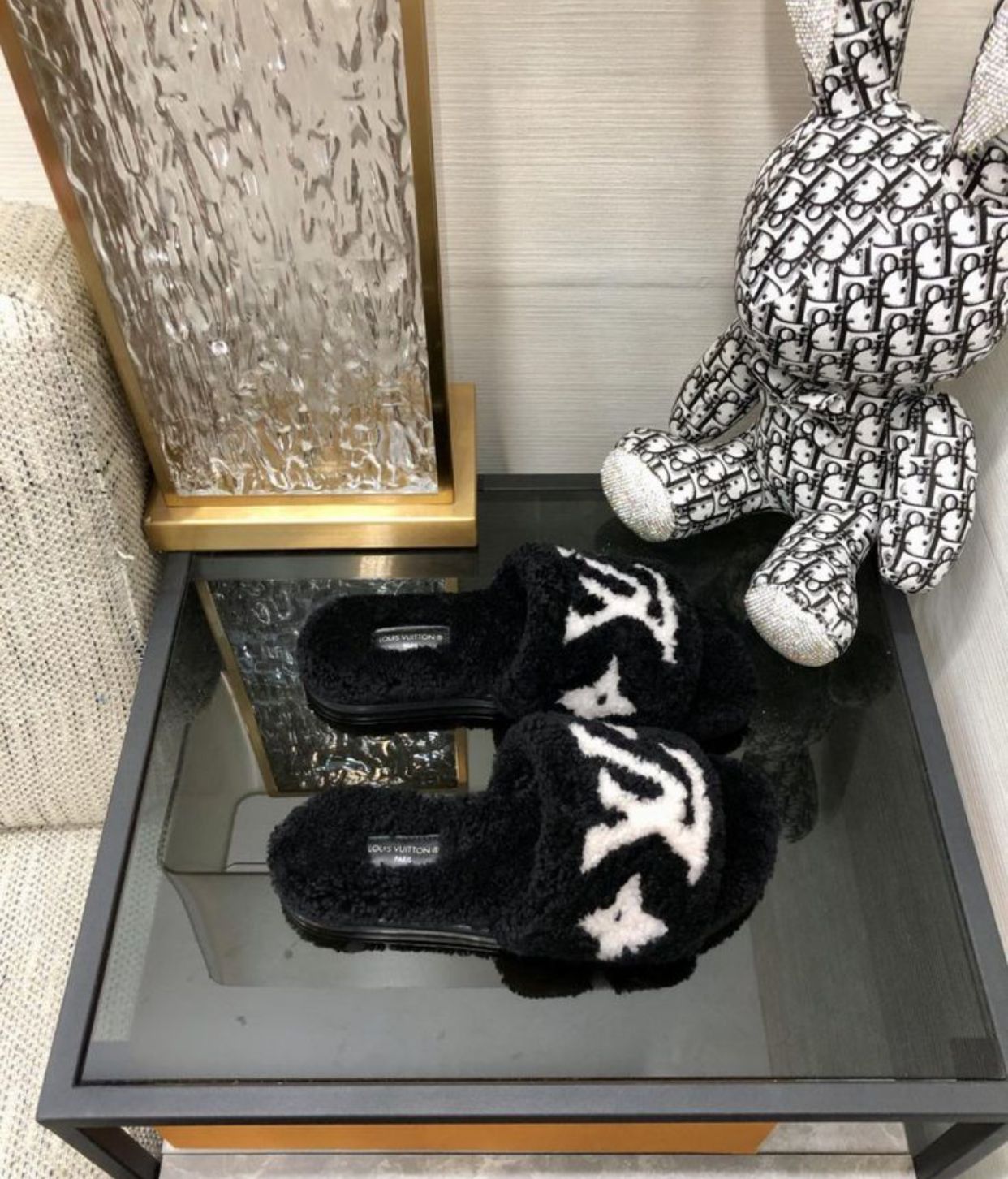 Louis Vuitton Shoes Slippers Rubber Wool