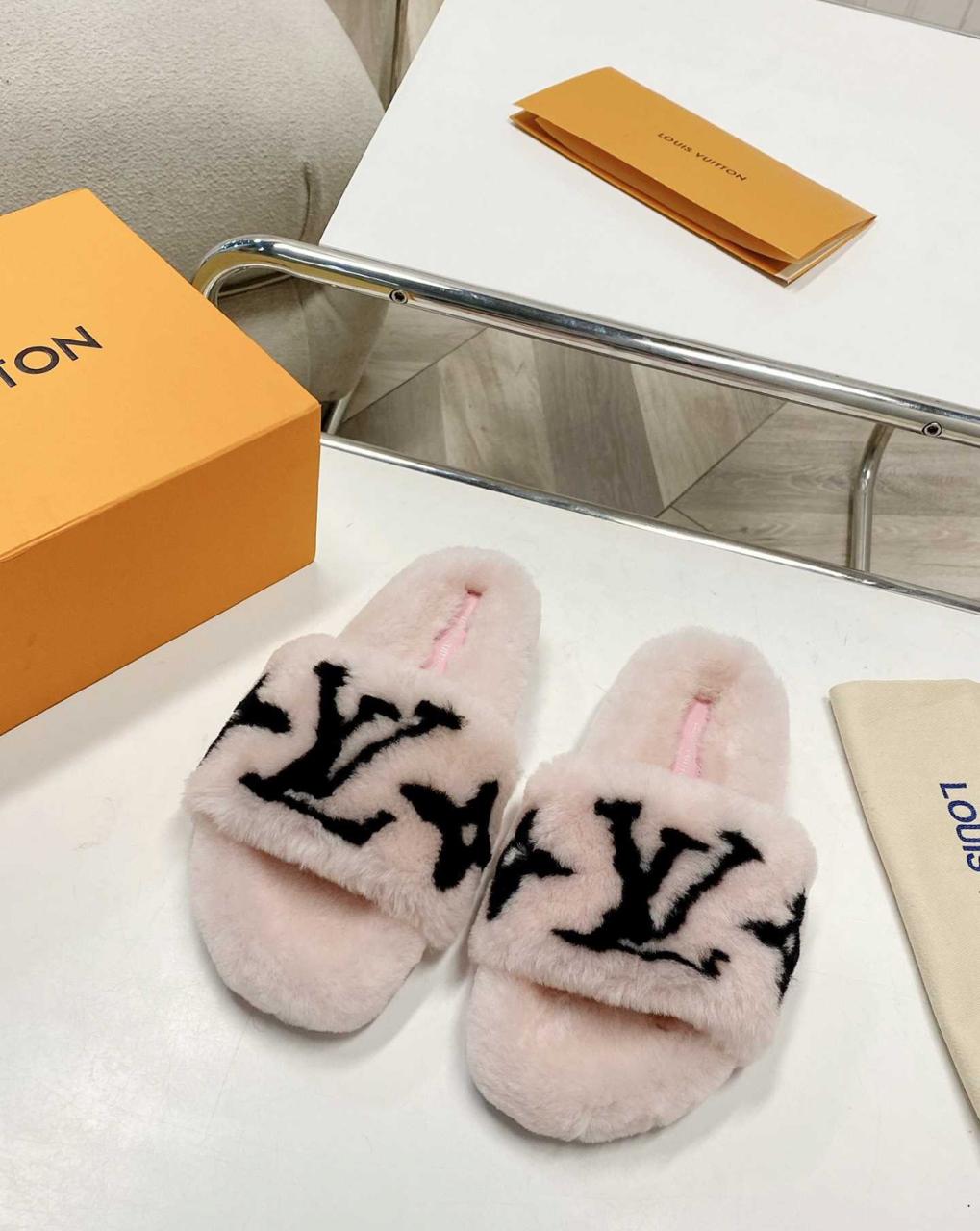 Louis Vuitton Shoes Slippers Rubber Wool