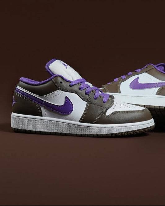 AIR JORDAN 1 low  /Purple-white-brown